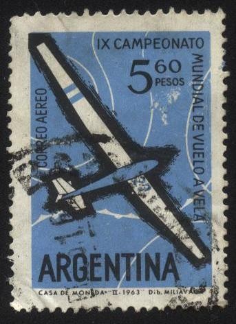 9no. Campeonato mundial de vuelo a vela año 1963 realizado en la ciudad de Junín, en las instalacion