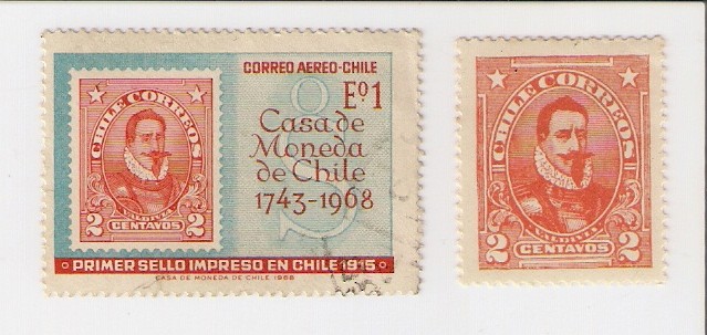 Primer Sello Impreso en Chile 1915