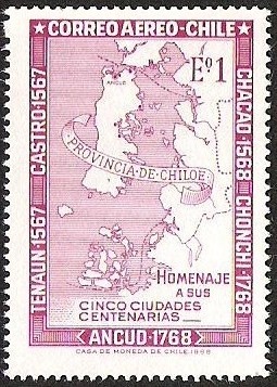 CENTENARIO DE LA PROVINCIA DE CHILOE - HOMENAJE A SUS CINCO CIUDADES CENTENARIAS