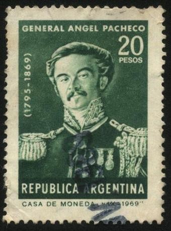 General Angel Pacheco 1795 - 1869. Destacado comandante de las tropas de la Confederación Argentina.