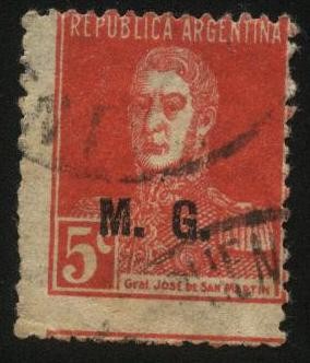 Libertador General San Martín, impreso M. G. Ministerio de Guerra. 