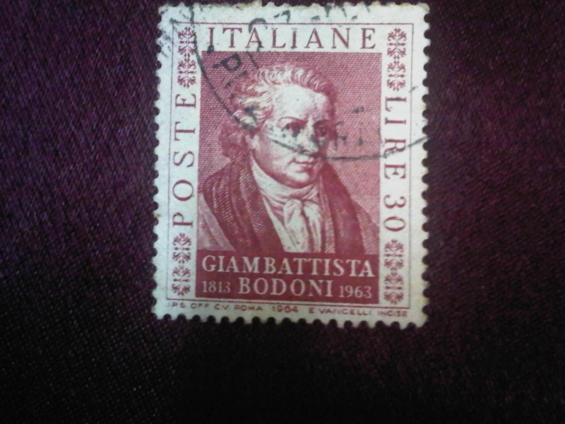 Giambattista Bodoni (1740-1813) (Topografo)- 150º Aniversario de su muerte(1813-1963)