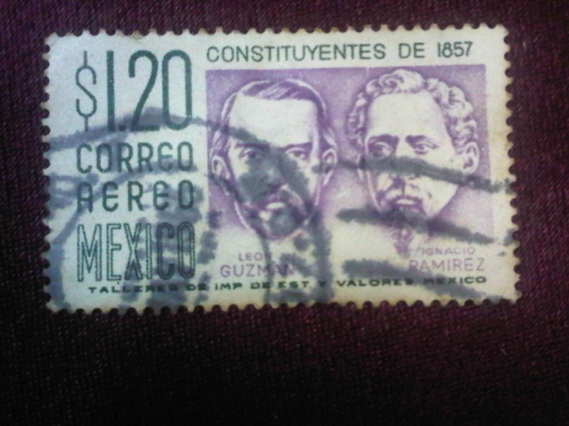 Constituyentes de 1857 León Guzman (  - 1884)-Inacio Ramirez (1818-1878)