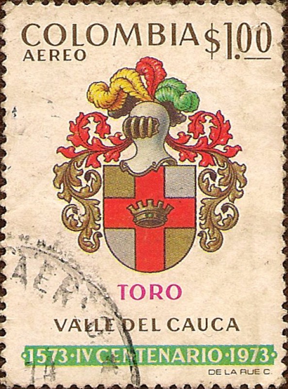 Escudo de Armas de Toro - Valle del Cauca - IV Centenario.