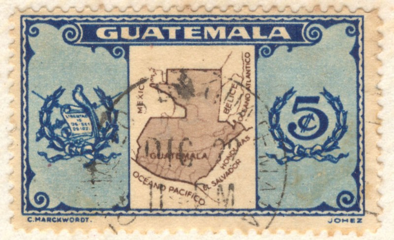 Mapa de Guatemla 1936