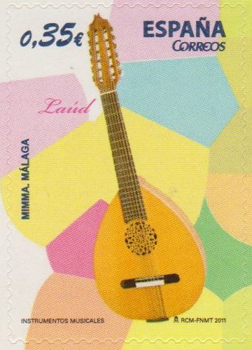 ESPAÑA 2011 4628 Sello Nuevo Instrumentos Musicales Laud Mimma Malaga Espana Spain Espagne Spagna Sp