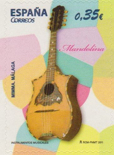 ESPAÑA 2011 4631 Sello Nuevo Instrumentos Musicales Mandolina Mimma Malaga Espana Spain Espagne Spag