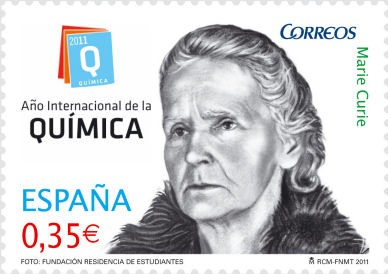ESPAÑA 2011 4637 Sello Nuevo Año Internacional de la Quimica Marie Curie Espana Spain Espagne Spagna