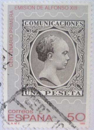 centenario de la primera emision de alfonso XIII,denominada del ''pelon''