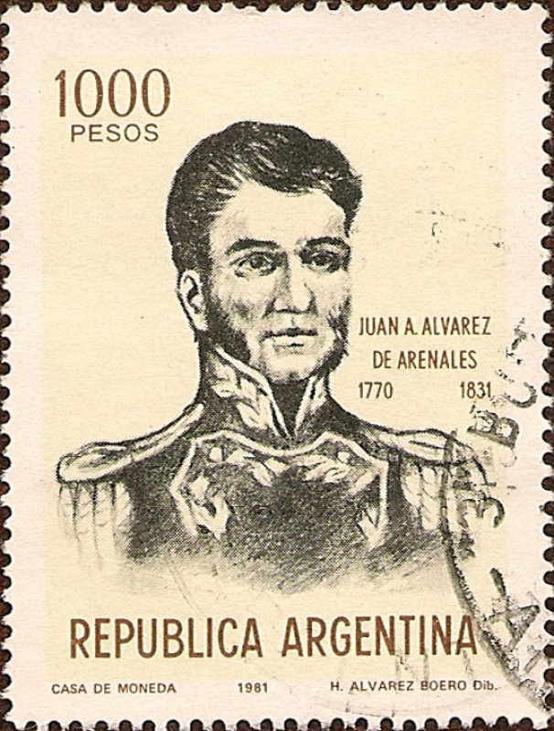 Próceres: Juan A. Alvarez de Arenales (1770-1831).