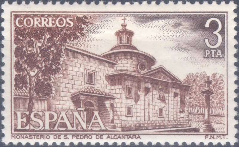 ESPAÑA 1976_2375 Monasterio de San Pedro de Alcántara. Scott 2014