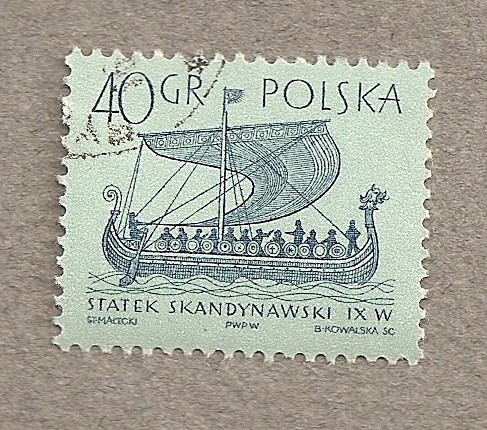 Barco escandinavo siglo IX