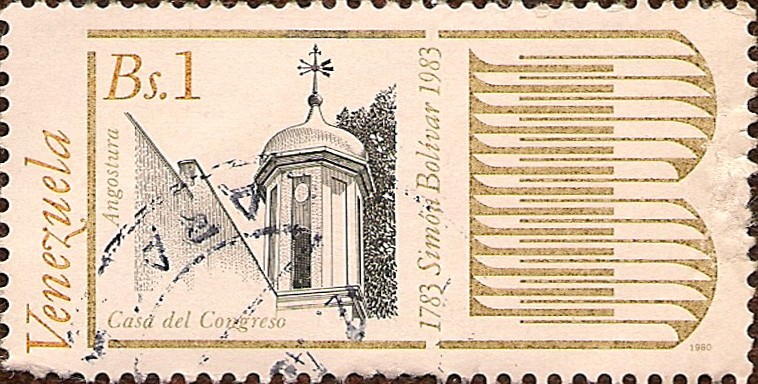 Bicentenario del Nacimiento de Simón Bolívar, 1783-1983. Casa del Congreso.