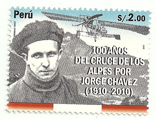 100 años del Cruce de los Alpes por Jorge Chávez