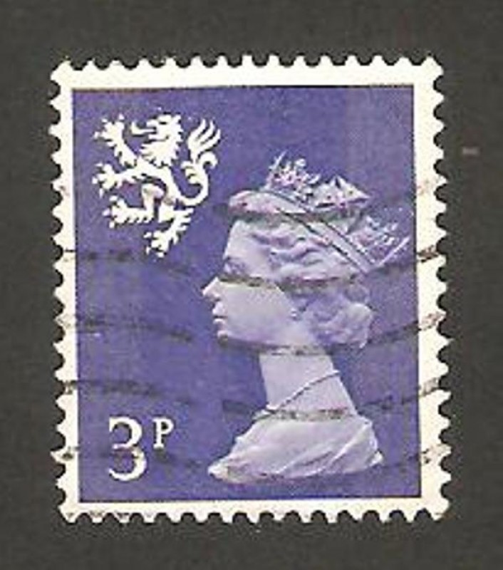 elizabeth II, emisión regional de Escocia