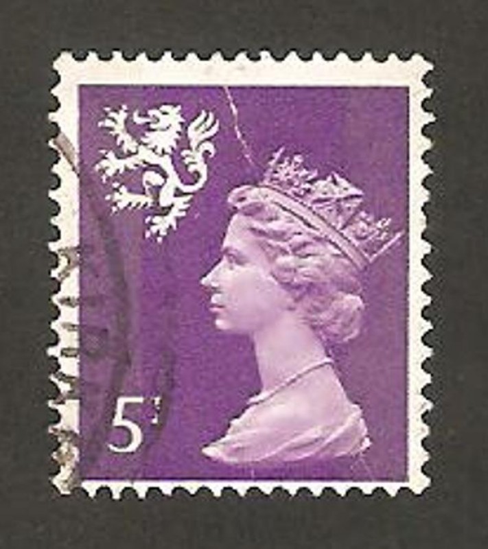 Elizabeth II, emisión regional de Escocia