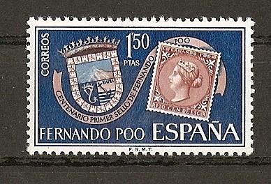 Centenario del primer sello de Fernando Poo.