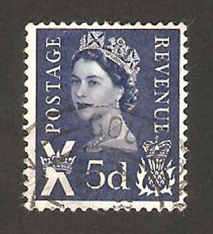 elizabeth II, emisión regional de Escocia