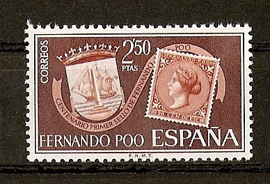 Centenario del primer sello de Fernando Poo.