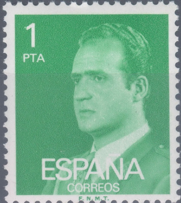 ESPAÑA 1977_2390 Don Juan Carlos I. Serie básica. Scott 1973