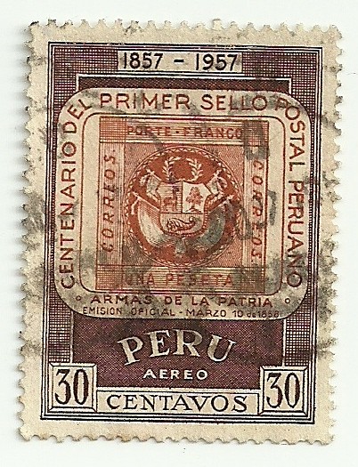 Centenario del sello postal peruano