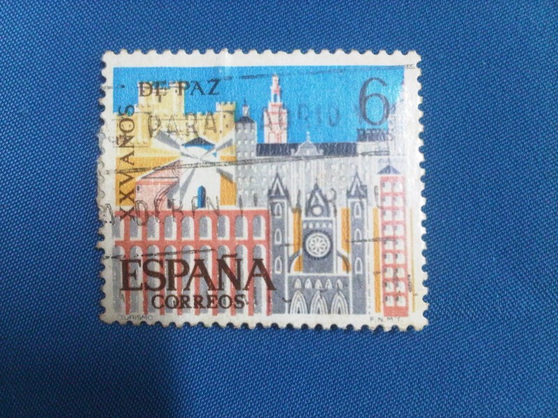 XXV años de paz española. Desarrollo Turístico. Ed: 1588