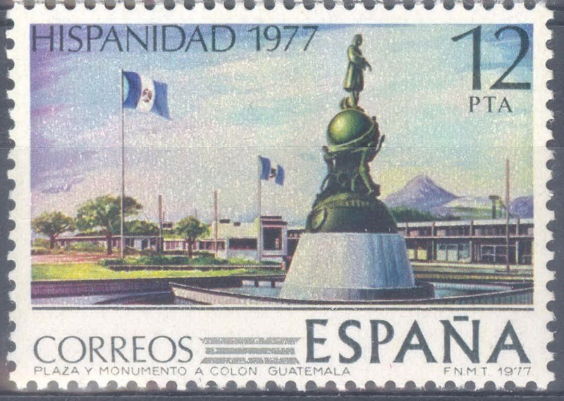 ESPAÑA 1977_2442 Hispanidad. República de Guatemala. Scott 2069