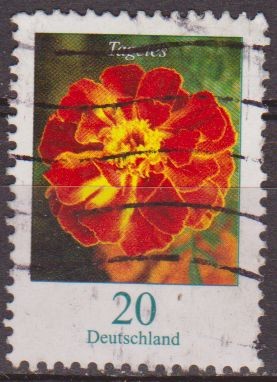 ALEMANIA 2005 Scott 2309 Sello Flora Flor Tagetes (marigold) 20 Usado Allemagne Duitsland Germania G