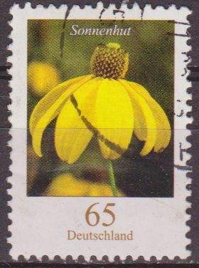 ALEMANIA 2005 Scott 2316 Sello Flora Flor Equinacea Sonnenhut (Rudbeckia) 65 Usado Michel 2481 Allem