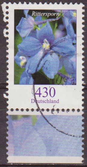 ALEMANIA 2006 Scott 2324 Sello Flora Flor Rittersporn (larkspur) 390 Usado  Michel 2547Allemagne Dui