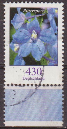 ALEMANIA 2006 Scott 2324 Sello Flora Flor Rittersporn (larkspur) 390 Usado  Michel 2547Allemagne Dui