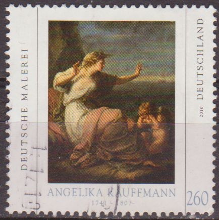 Alemania 2010 Sello Pintura Angelika Kauffmann (1741-1807) usado Allemagne Duitsland Germania German