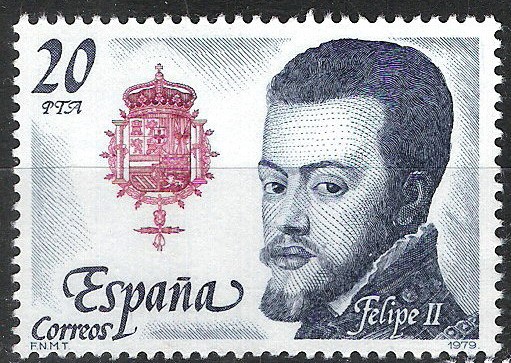 2553 Reyes de España. Casa de Austria. Felipe II.
