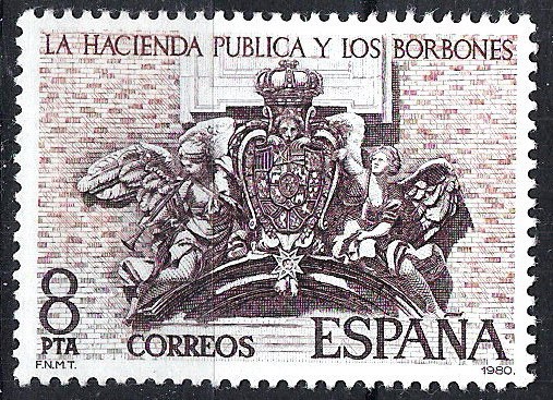 2573 La Hacienda Pública y los Borbones.Escudo de Armas de la casa de la Aduana de  Madrid