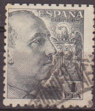 ESPAÑA 1940 930 Sello º General Franco 1pta