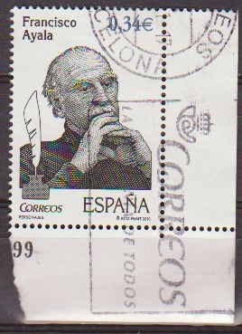 ESPAÑA 2009 4499 Sello Personajes Escritor Francisco Ayala usado Espana Spain Espagne Spagna Spanje 