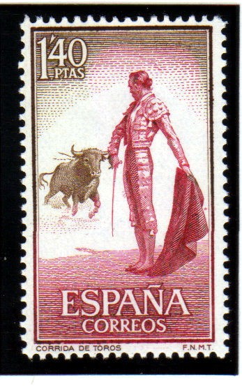 1960 Tauromaquia: Citando al toro Edifil 1262