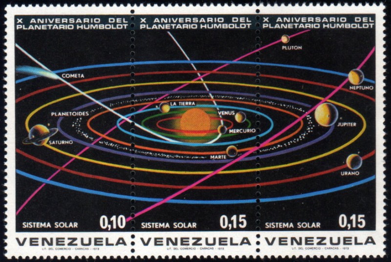 1973  X Aniv. Planetario Humboldt: Sistema Solar