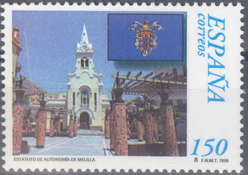 ESPAÑA 1998_3535 Estatutos de Autonomía de Ceuta y Melilla. Scott 2934