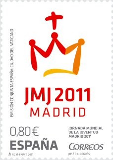 ESPAÑA 2011 4659 Sello Nuevo ** Jornada Mundial Juventud Madrid Espana Spain Espagne Spagna Spanje 
