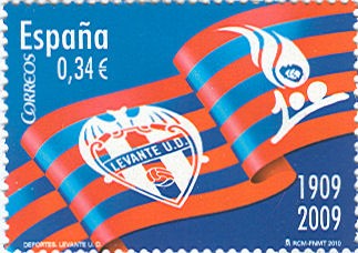 ESPAÑA 2010 4561 Sello Nuevo Deportes Centenario del Levante UD Espana Spain Espagne Spagna Spanje S