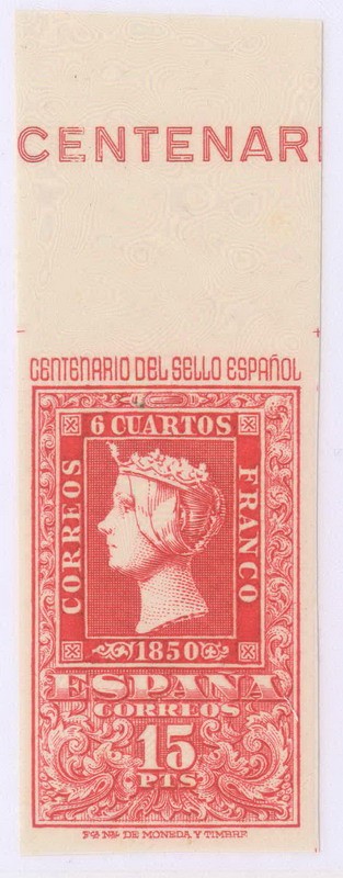 ESPAÑA 1078 Centenario del Sello español. Scott 779