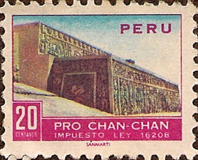 Pro Chan-Chan - Vista parcial de la terraza del templo 