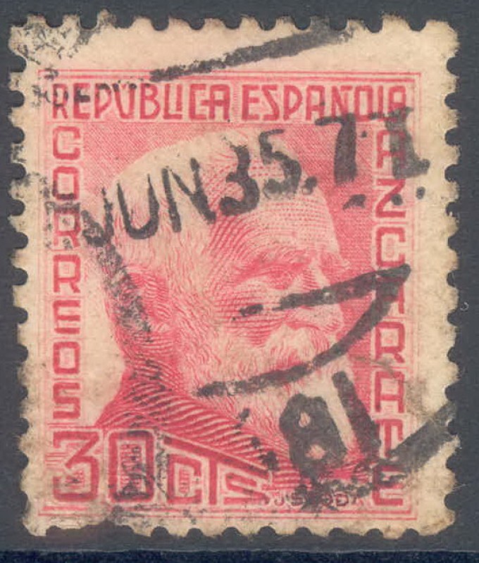 ESPAÑA 1935_686.02 Españoles ilustres (II)