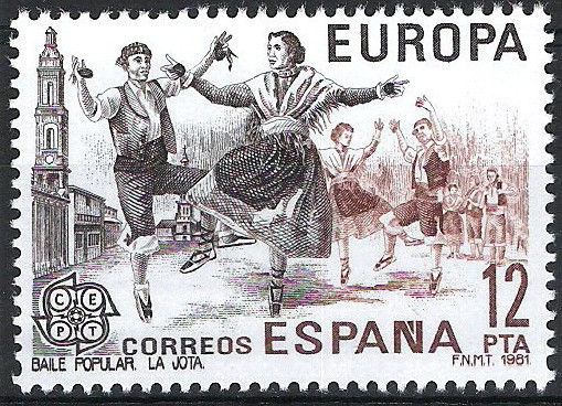 2615 Europa-CEPT. Baile Popular, La Jota.