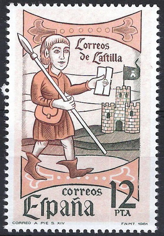 2621 Día del sello. Correos de Castilla, siglo XIV.