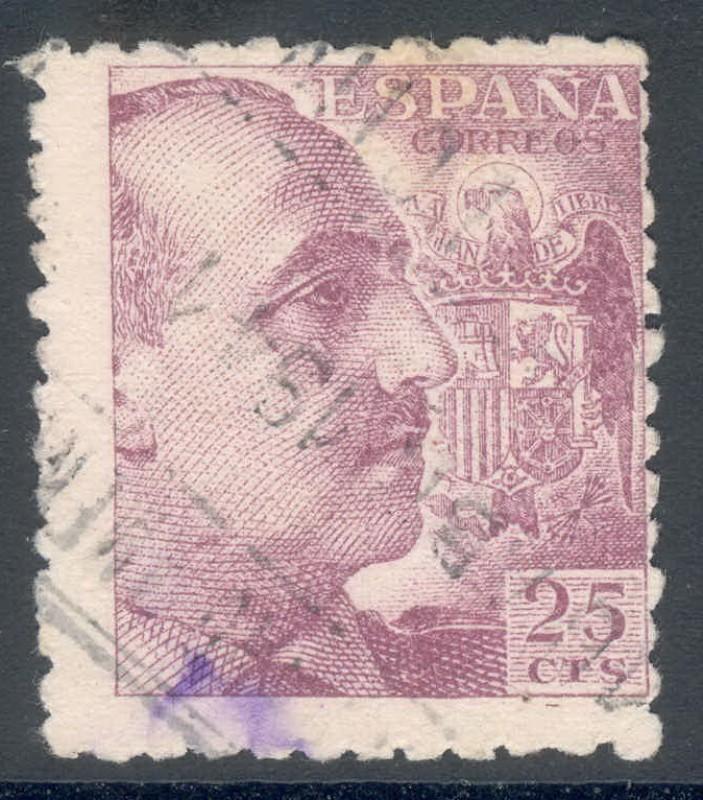 ESPAÑA 1940_923 General Franco y escudo de España