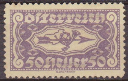 Austria 1922 Scott QE8 Sello * Flecha 50h Monarquia Osterreich Autriche 