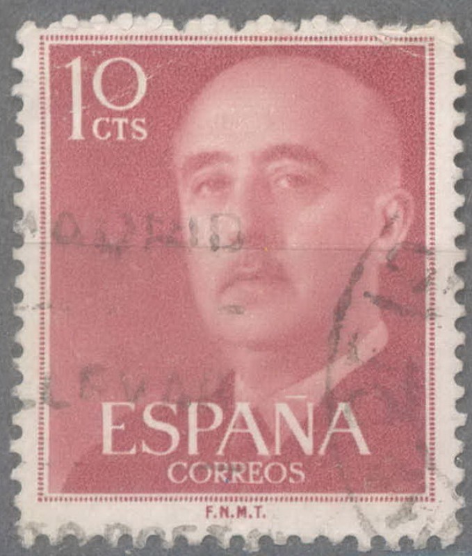 ESPAÑA 1955-6_1143.01 General Franco (1892-1975). 