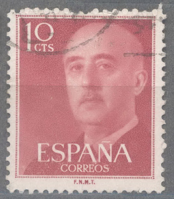 ESPAÑA 1955-6_1143.02 General Franco (1892-1975).